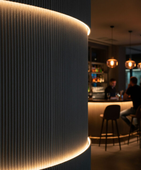 PANEL ΕΥΚΑΜΠΤΗΣ ΠΕΤΡΑΣ 113050 RIPPLE BOARD 60/1200mm MEDIUM GREY NewPlan