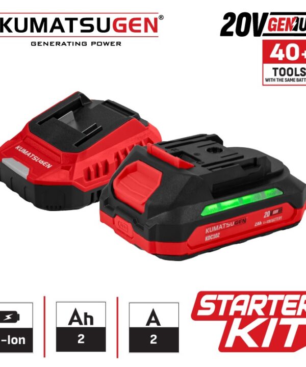 Kumatsugen Starter kit 20v + φορτιστης 2Α (2.0Ah)