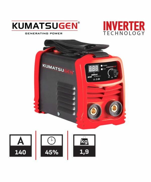 ΗΛΕΚΤΡΟΚΟΛΛΗΣΗ INVENTER 140A ,ΑΠΟΔΟΣΗ 140Α/45% ΨΗΦ.ΟΘΟΝΗΣ ΜΕΓ.ΗΛΕΚΤΡΟΔΙΟ 3,2mm KWM 145