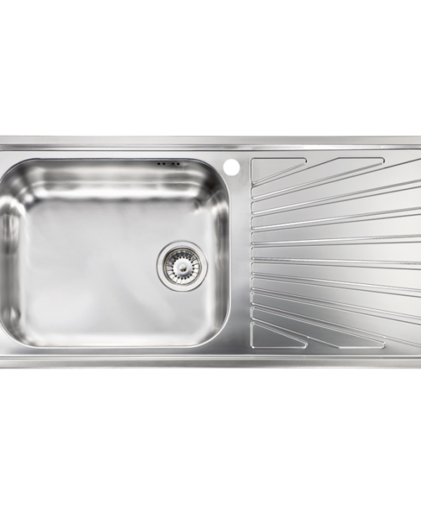 STAINLESS STEEL 11446 CΟΜΕΤΑ 100Χ50 1VD-1VS Εντοιχίζεται σε ερμάριο 60εκ σατινέ