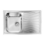 STAINLESS STEEL 11441 CΟΜΕΤΑ σατινε.79Χ50 2V Εντοιχίζεται σε ερμάριο 80εκ σατινέ