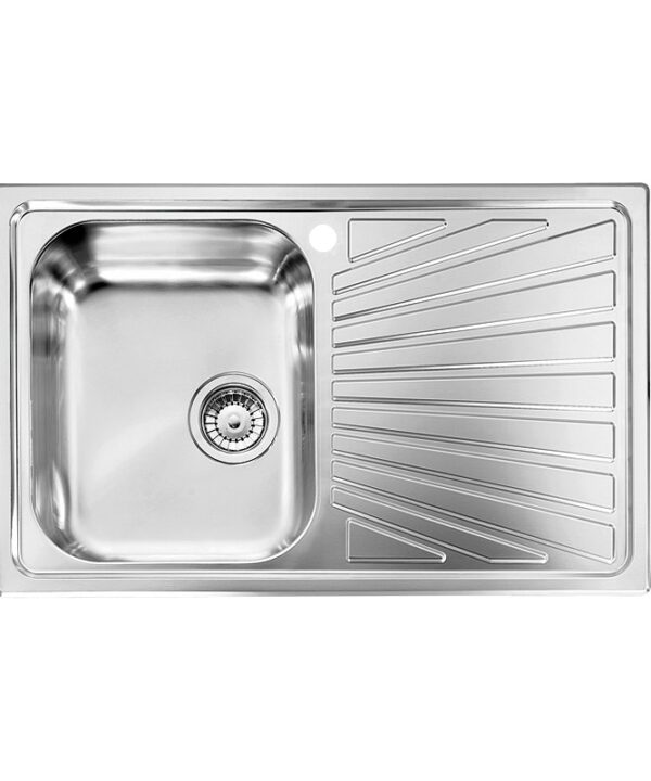 STAINLESS STEEL 11491 CΟΜΕΤΑ σαγρέ 79Χ50 2V Εντοιχίζεται σε ερμάριο 80εκ σαγρέ ΑΝΤΙΣΤΡΕΦΟΜΕΝΟΣ