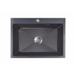 STAINLESS STEEL 6050B VΙSΙΟΝ ΝΑΝΟ ΒLΑCΚ 60Χ50 1V Εντοιχίζεται σε ερμάριο 60εκ