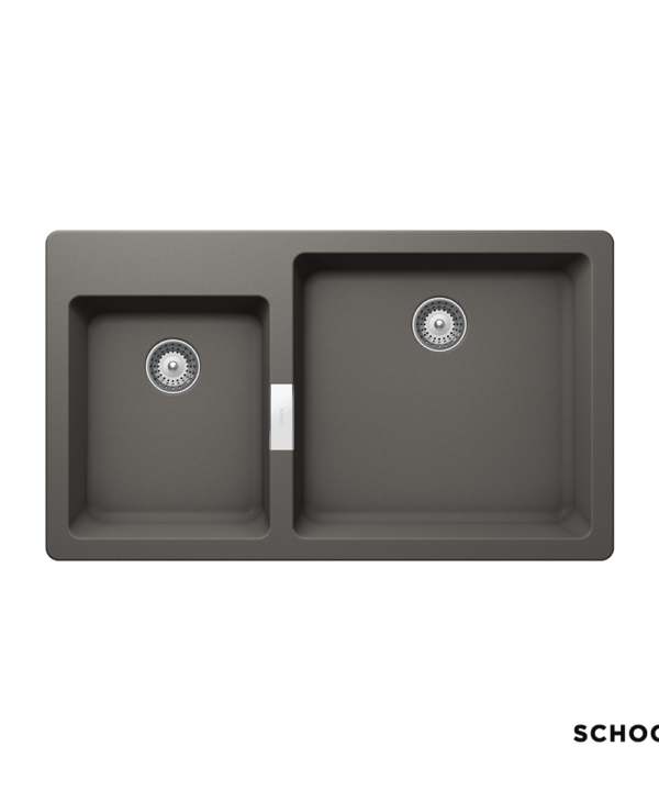 Νεροχύτης Κουζίνας Γρανίτη Mono 86x50 Schock Cristadur Silverstone Granite