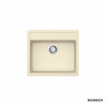 Νεροχύτης Κουζίνας Γρανίτη Manhattan 57x51 Schock Vanilla Granite