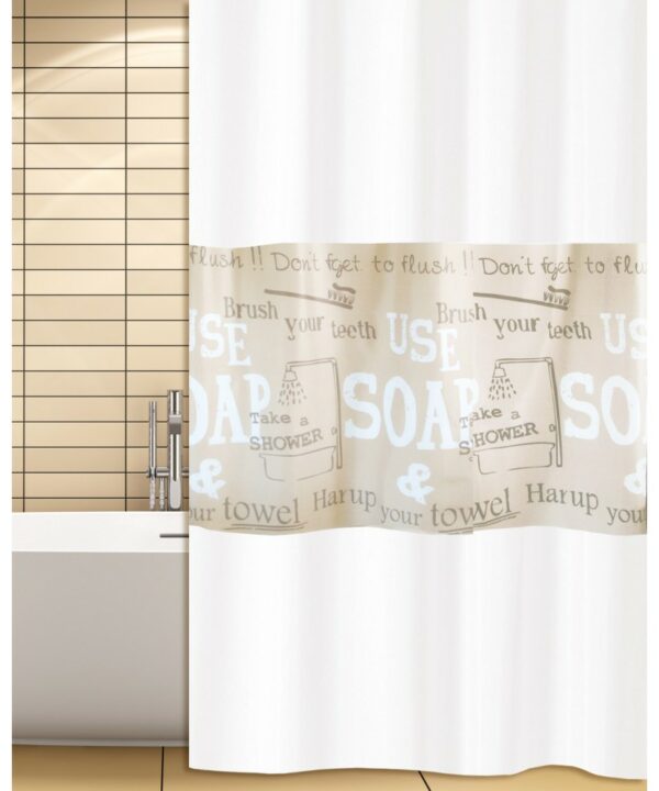 ΚΟΥΡΤΙΝΑ ΜΠΑΝΙΟΥ SOAP 180(Μ)X180(Υ)