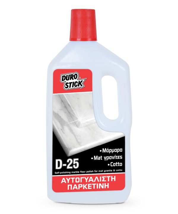 D-25 Αυτογυάλιστη παρκετίνη μαρμάρων, ματ γρανιτών και cotto